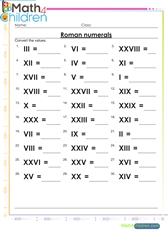  Roman to arabic numerals