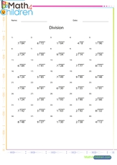  Division long division