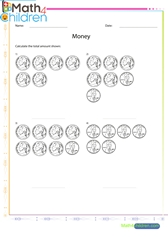  Money penny nickel addition of coins