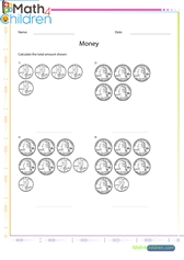  Money penny quarter usd addition of coins