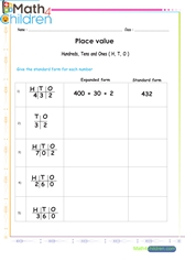  Place value exercise 2