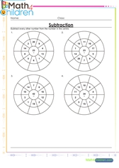  Subtraction circle drill