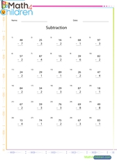  Subtraction facts