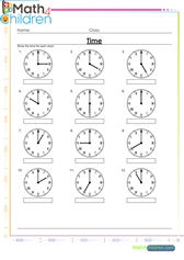  Time exact hours roman nunerals