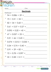  Add 3 decimals