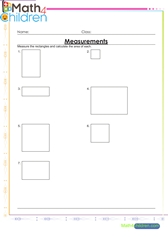  Measure rectangles and calculate the area