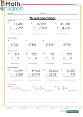  Mixed addition subtraction multiplication2