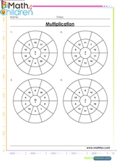  Multiplication circle drill