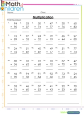  Multiply 2 by 2 digit numbers