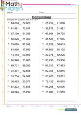  Comparing numbers