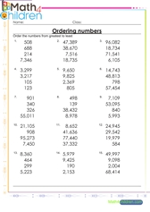  Ordering numbers