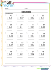  Multiply decimals