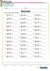  Round up decimals