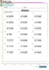  Long division