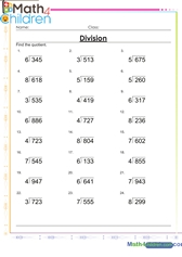  Long division with remainder