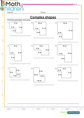  Perimeter and area of complex shapes