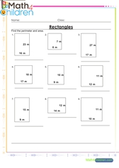  Perimeter and area of l shapes