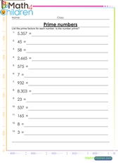  Prime and composite numbers