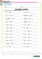  Scientific notation 2