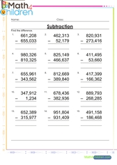  Subtract up to hundred thousands