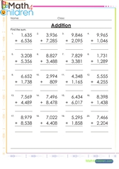  Addition with regrouping