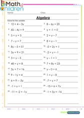  Pre algebra equations