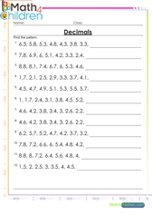  Decimal patterns