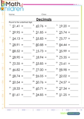  Round up decimals