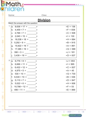  Division match up exercise