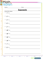 Exponents to second power