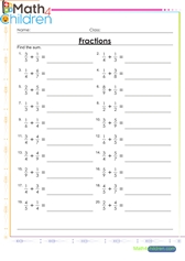  Addition of fractions