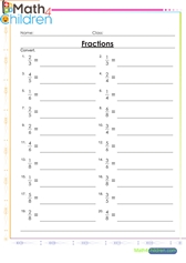  Convert fractions to decimals