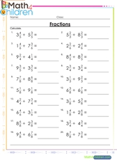  Division of mixed fractions