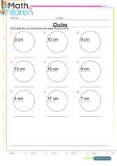  Circumference of circles