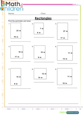  Perimeter and area of rectangles