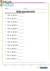  Percentage of money