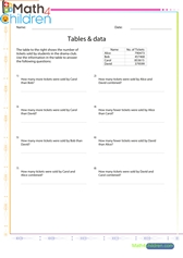  Table sheet 6