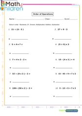  Order of operations