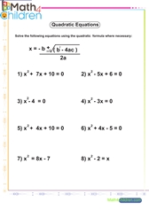  Quadratic formular