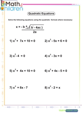 Year 7 Algebra Worksheets Pdf