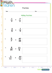  Adding fractions