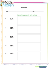  Converting fractions to percents