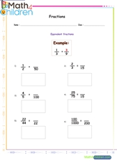  Equivalent fractions