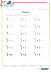  Fractions addition