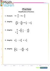  Fractions simplification
