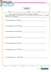  Complementary supplementary angles