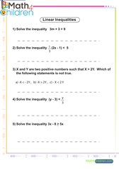  Linear inequalities