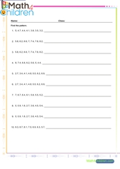  Decimal number patterns