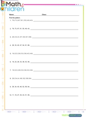  Mixed decimal number patterns