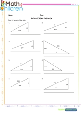  Triangle sides pythagorean theorem 1